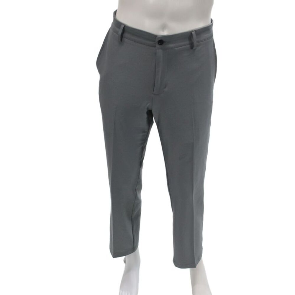Dunning Mens Cropped Pants Gray Golf 88% Polyester Size 32